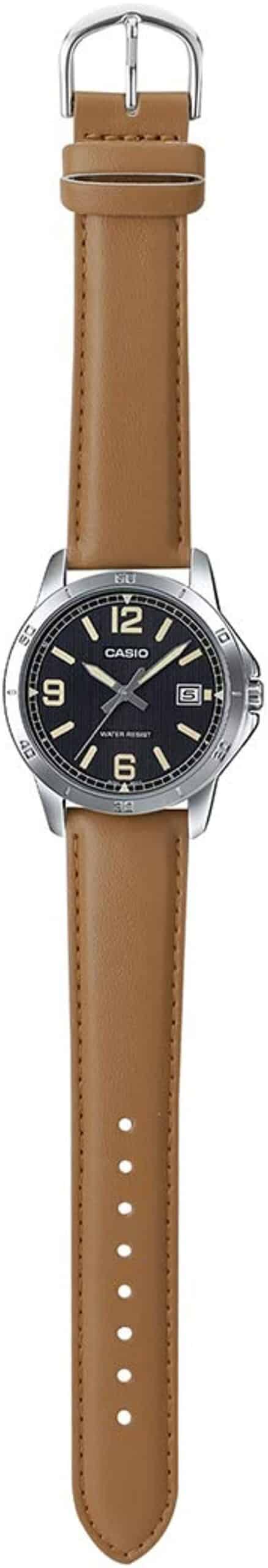 MTP-V004 Reloj Casio para Hombre Pulsera de Cuero Análogo