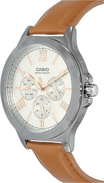 MTP-V300 Reloj Casio para Caballero Pulsera de Cuero Análogo