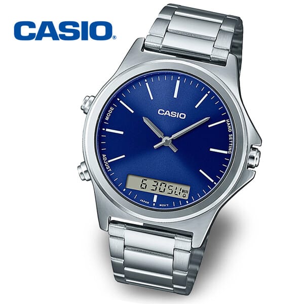 MTP-VC01 Reloj Casio para Hombre Pulsera de Metal Doble hora