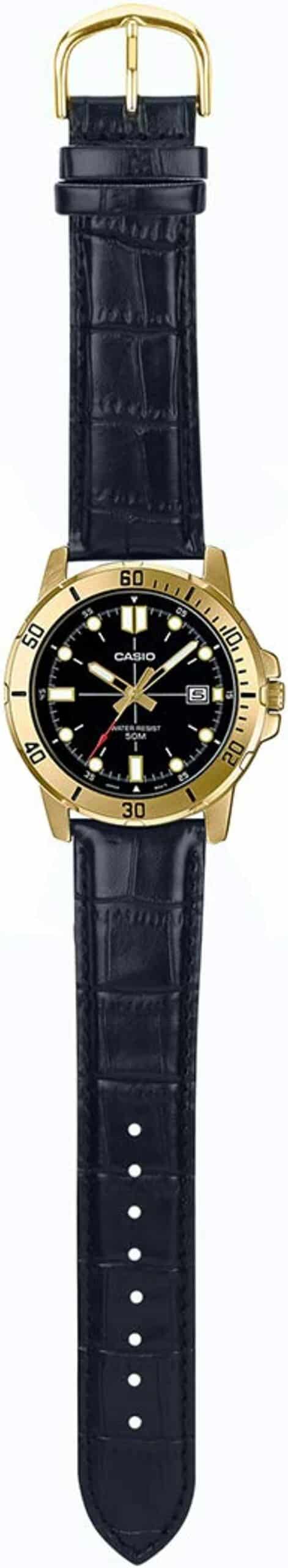 MTP-VD01 Reloj Casio para Caballero Pulsera de Cuero Análogo