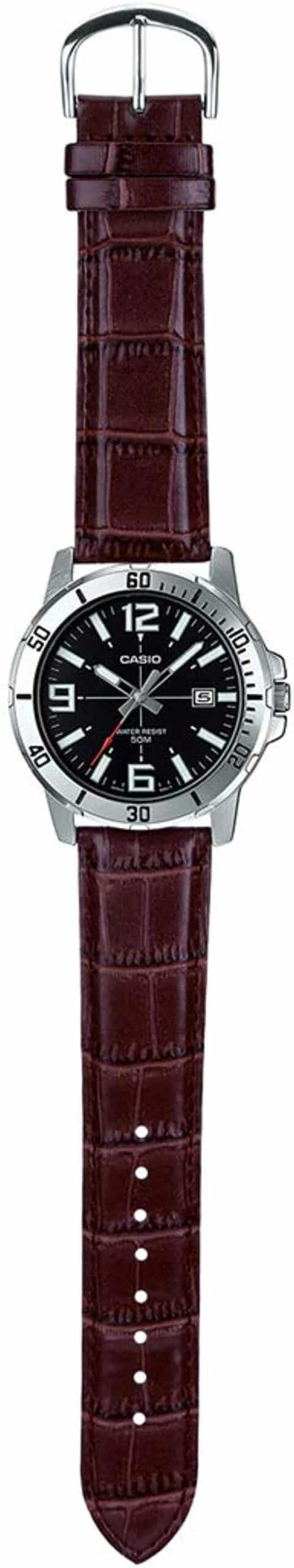 MTP-VD01 Reloj Casio para Caballero Pulsera de Cuero Análogo