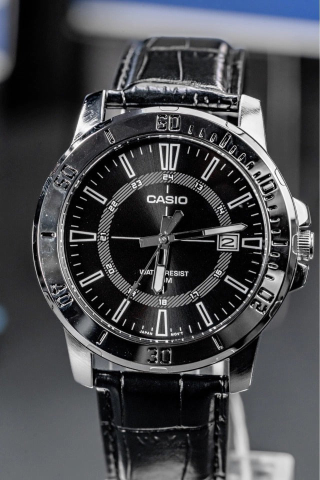 MTP-VD01L-1CV Reloj Casio para Hombre Correa de Cuero Análogo