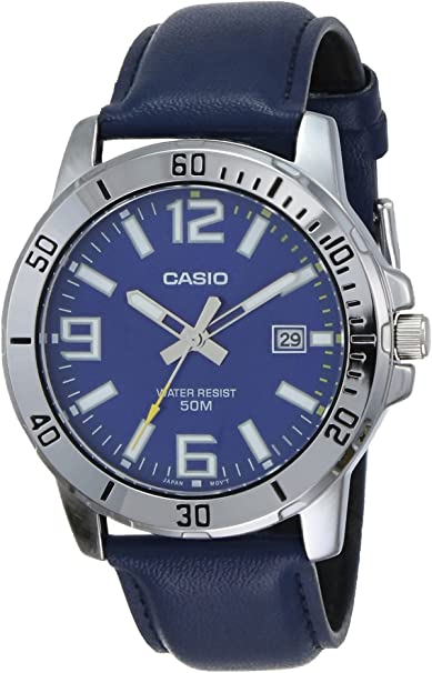 MTP-VD01 Reloj Casio para Caballero Pulsera de Cuero Análogo