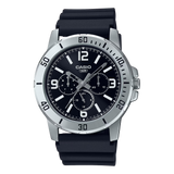 MTP-VD300 Casio Reloj Análogo de Caucho Color Rosado para Hombre