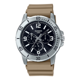 MTP-VD300 Casio Reloj Análogo de Caucho Color Rosado para Hombre