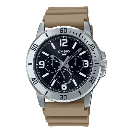 MTP-VD300 Casio Reloj Análogo de Caucho Color Rosado para Hombre