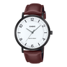 MTP-VT03 Reloj Casio para caballero pulsera de cuero