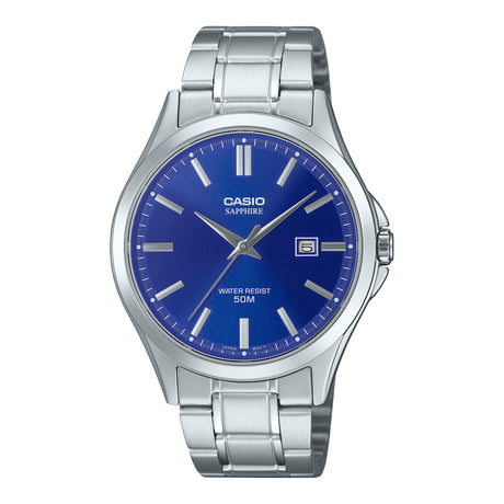 MTS-115D Reloj Casio de hombre correa de metal con cristal de zafiro