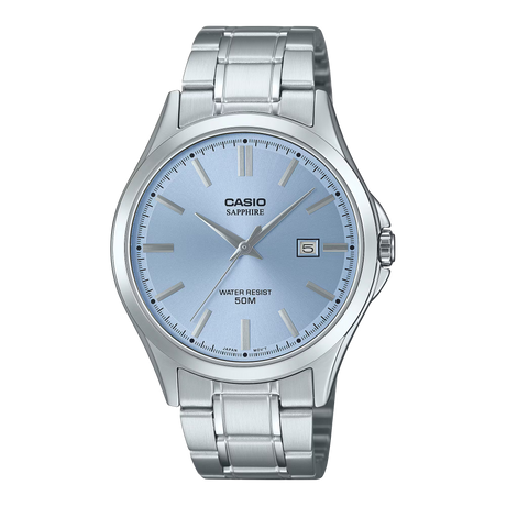 MTS-115D Reloj Casio de hombre correa de metal con cristal de zafiro