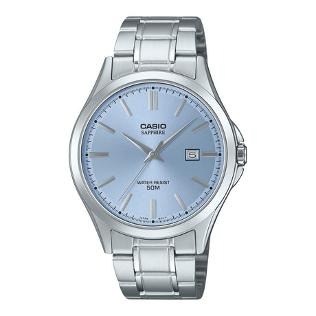 MTS-115D Reloj Casio de hombre correa de metal con cristal de zafiro