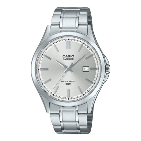 MTS-115D Reloj Casio de hombre correa de metal con cristal de zafiro