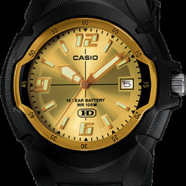 MW-600 Reloj Casio para Hombre Pulsera de Caucho Análogo 10 Años de Batería