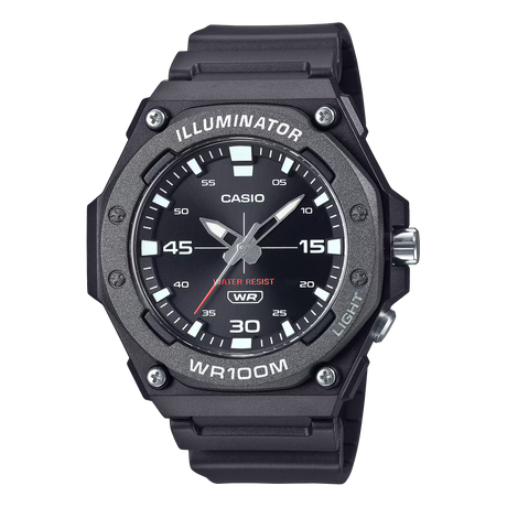 MW-620 Reloj Casio Illuminator Análogo Pulsera de Caucho para Hombre