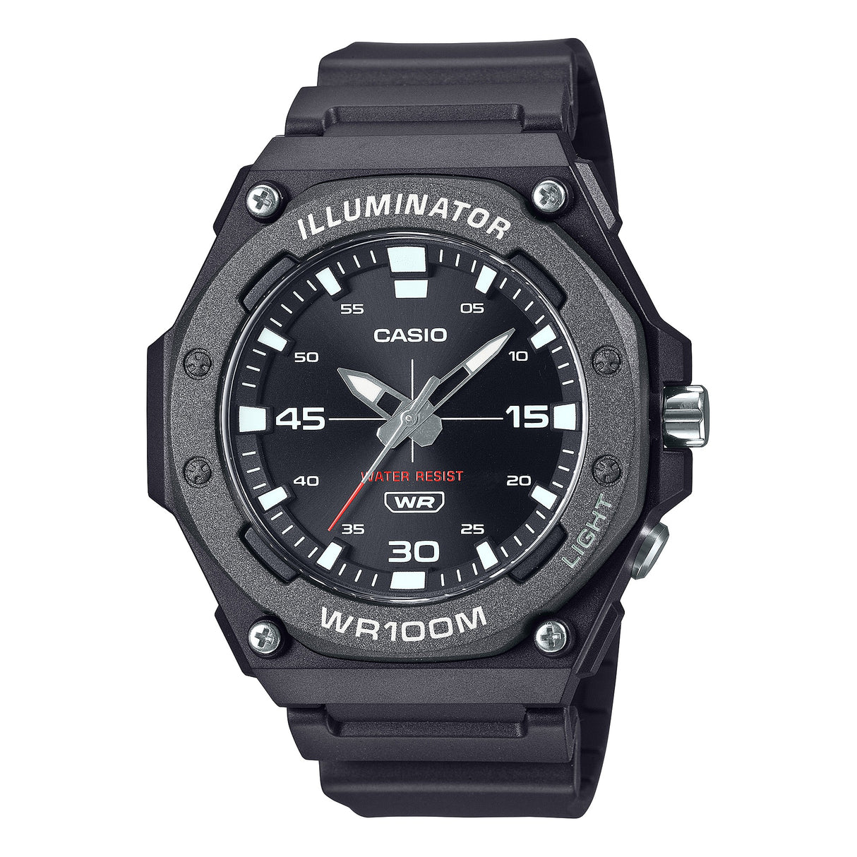 MW-620 Reloj Casio Illuminator Análogo Pulsera de Caucho para Hombre