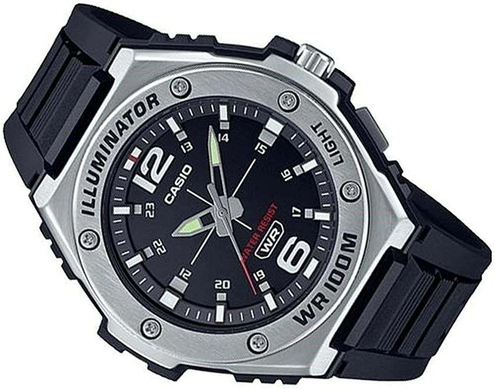 MWA-100 Reloj Casio para Hombre Pulsera de Caucho Análogo Illuminator