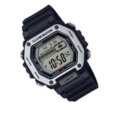 MWD-110 Casio Reloj Digital para Hombre Pulsera de Caucho Illuminator 10 Años de Batería