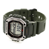 MWD-110 Casio Reloj Digital para Hombre Pulsera de Caucho Illuminator 10 Años de Batería