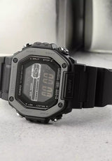 MWD-110 Casio Reloj Digital para Hombre Pulsera de Caucho Illuminator 10 Años de Batería