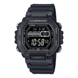 MWD-110 Casio Reloj Digital para Hombre Pulsera de Caucho Illuminator 10 Años de Batería