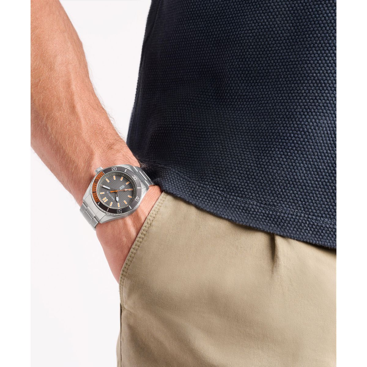 NAPFWS501 Reloj Nautica Finn World correa de metal