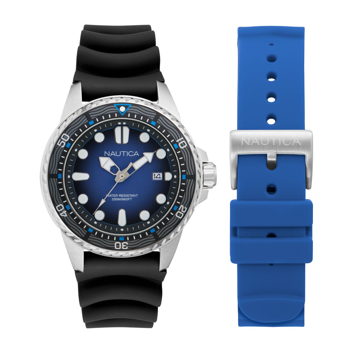 NAPSDF504 Reloj Nautica NCT Sea Dive de hombre correa de caucho