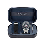 NAPWRS406 Reloj Nautica NCT Windrose de hombre pulsera de caucho