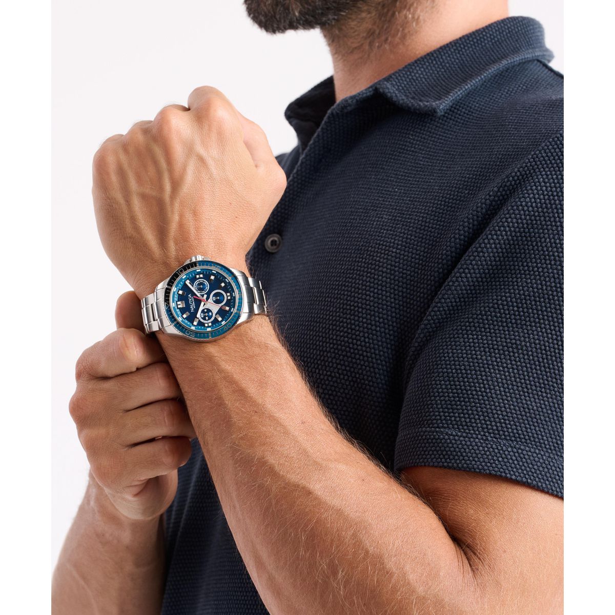 NAPWRS505 Reloj Nautica NCT Windrose de hombre pulsera de metal