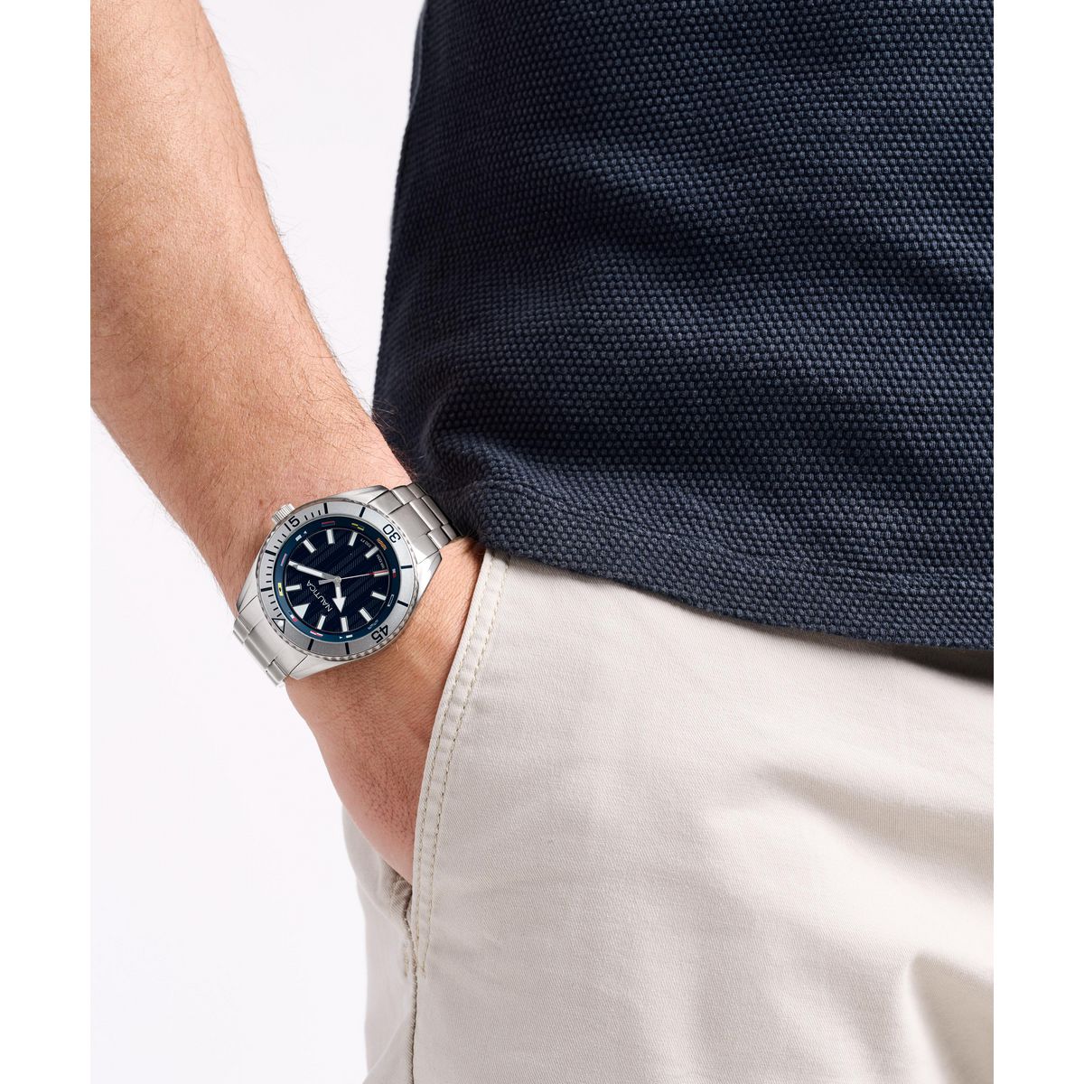 NAPWWF504 Reloj Nautica NCT Windward de hombre correa de metal