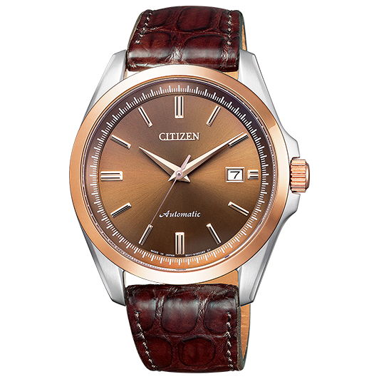 NB1045-16W Reloj Citizen Automatic de caballero pulsera de piel genuino