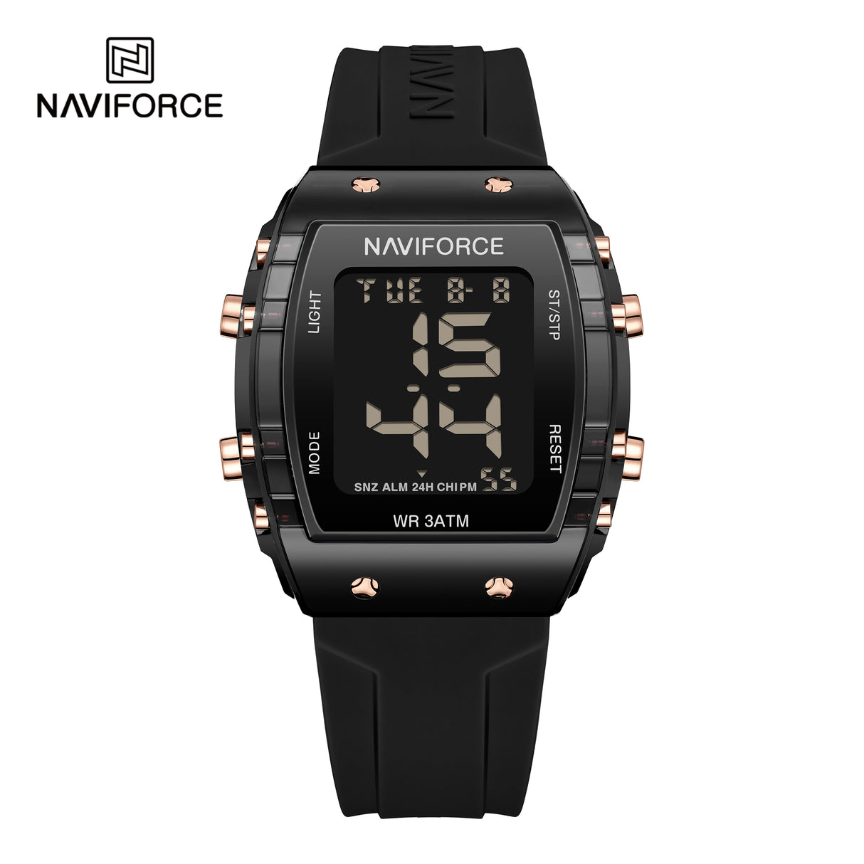 NF7102 Reloj NAVIFORCE para dama pulsera de caucho digital