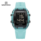 NF7102 Reloj NAVIFORCE para dama pulsera de caucho digital