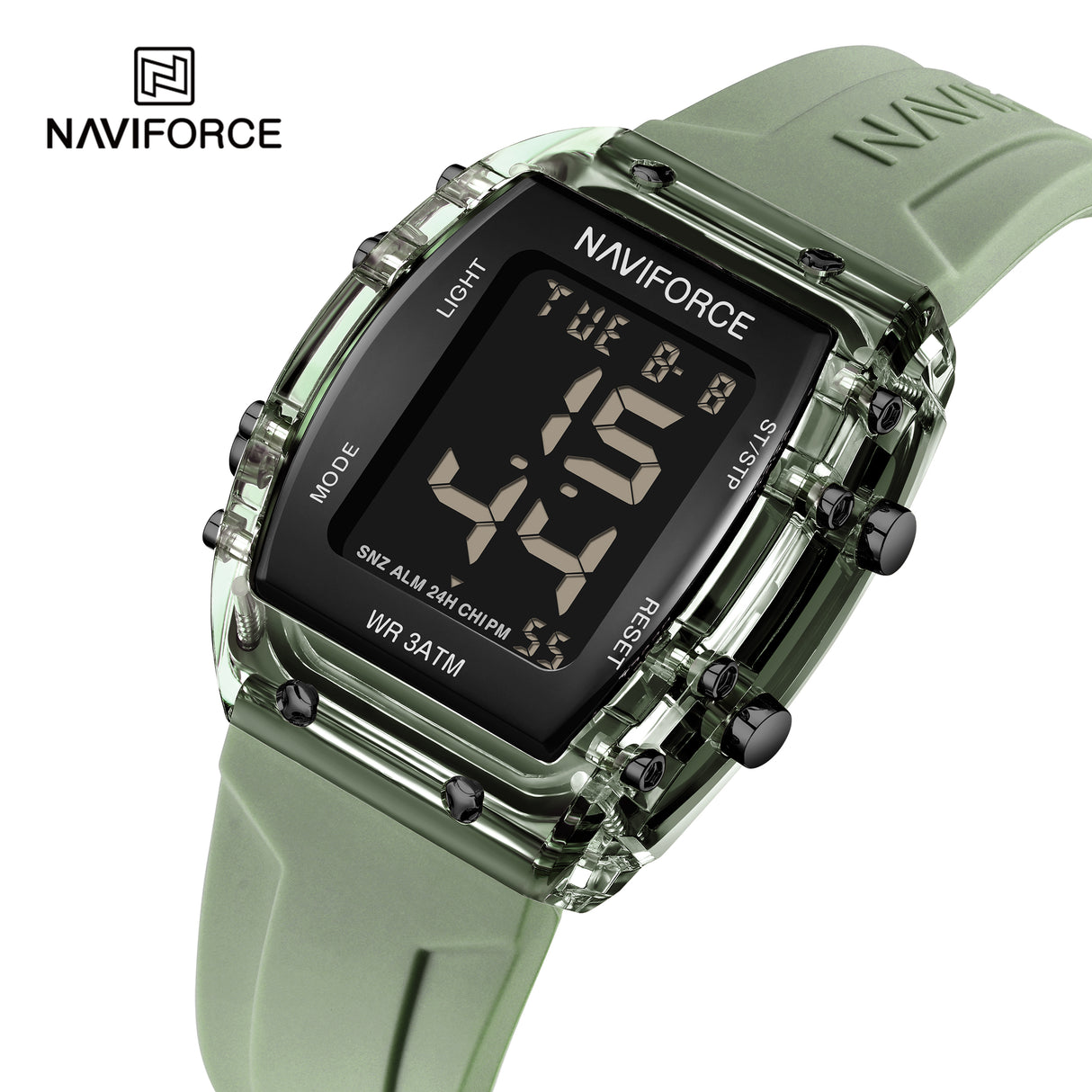 NF7102 Reloj NAVIFORCE para dama pulsera de caucho digital