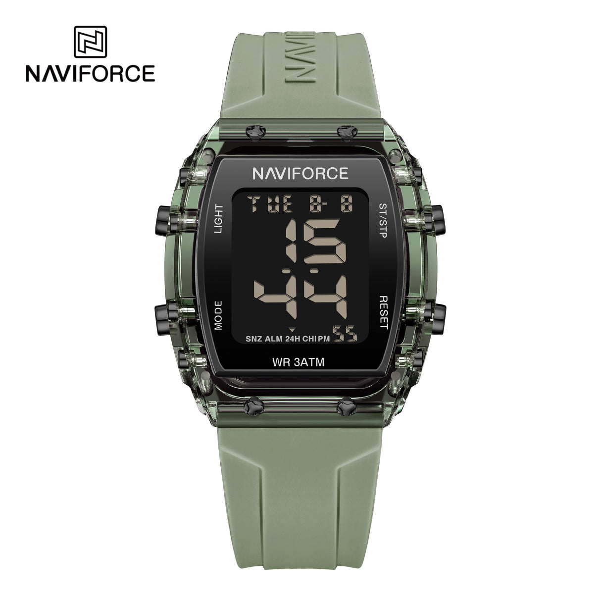 NF7102 Reloj NAVIFORCE para dama pulsera de caucho digital