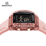 NF7102 Reloj NAVIFORCE para dama pulsera de caucho digital