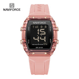 NF7102 Reloj NAVIFORCE para dama pulsera de caucho digital