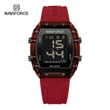 NF7102 Reloj NAVIFORCE para dama pulsera de caucho digital