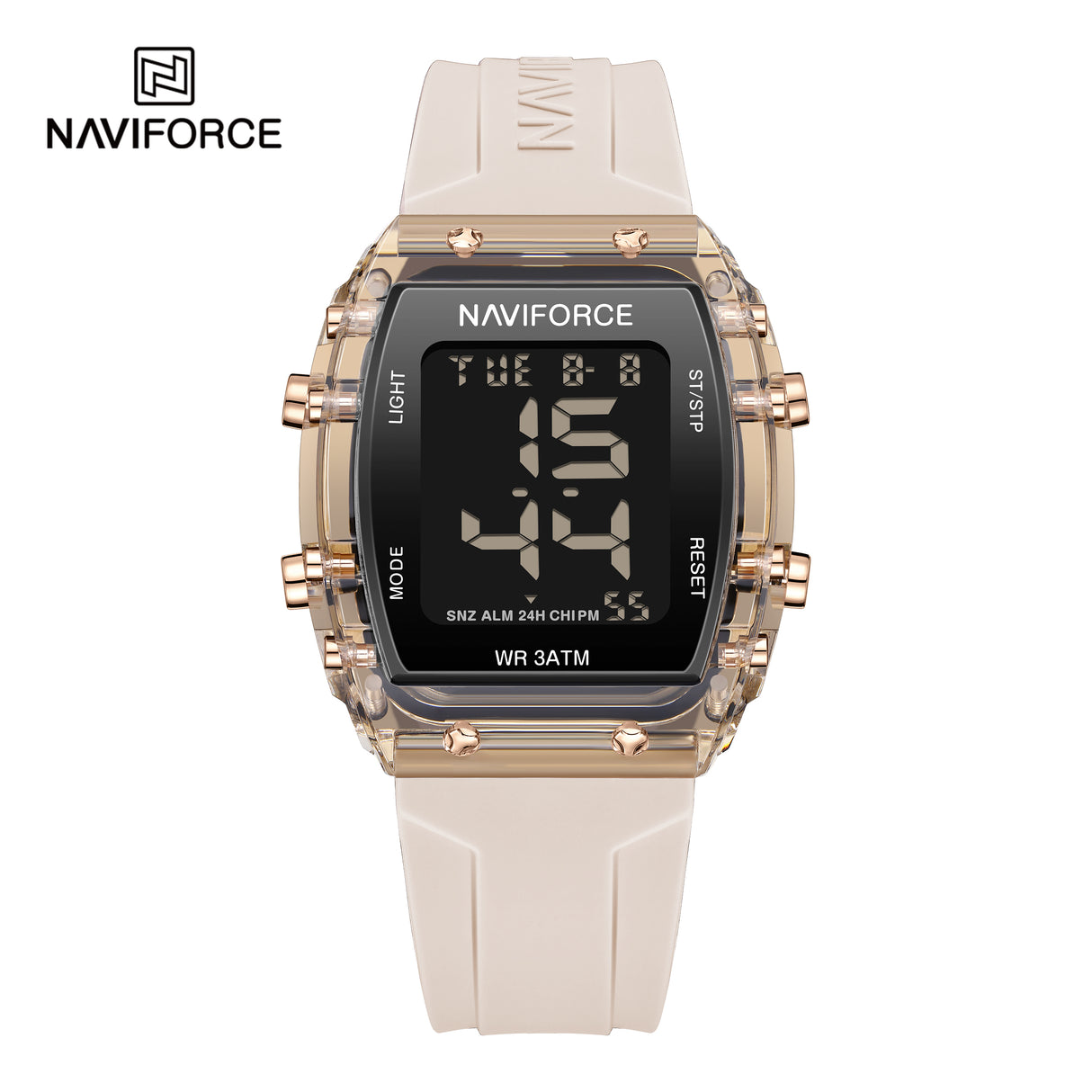 NF7102 Reloj NAVIFORCE para dama pulsera de caucho digital