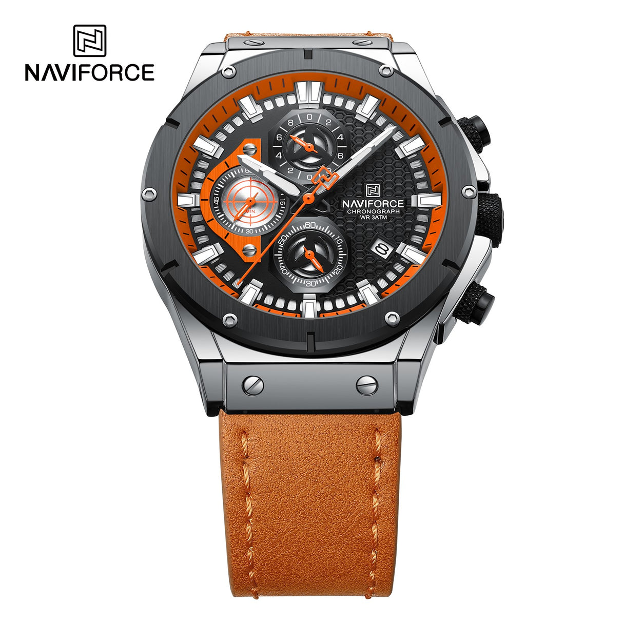 NF8027L Reloj Naviforce para Hombre Análogo Pulsera de Cuero