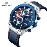 NF8027L Reloj Naviforce para Hombre Análogo Pulsera de Cuero