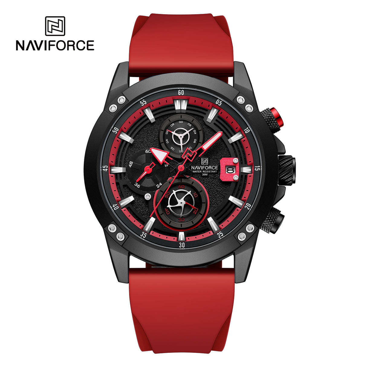 NF8033 Reloj Naviforce para caballero pulsera de caucho