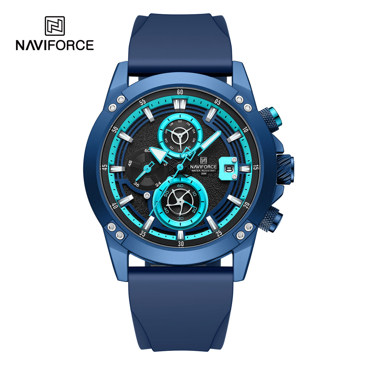 NF8033 Reloj Naviforce para caballero pulsera de caucho