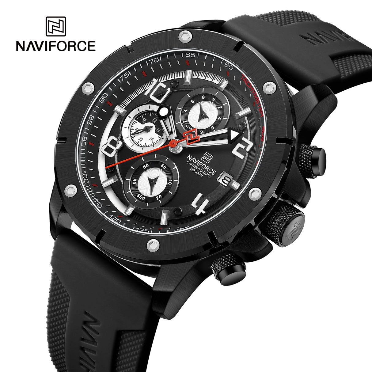 NF8034 Reloj Naviforce para caballero pulsera de caucho