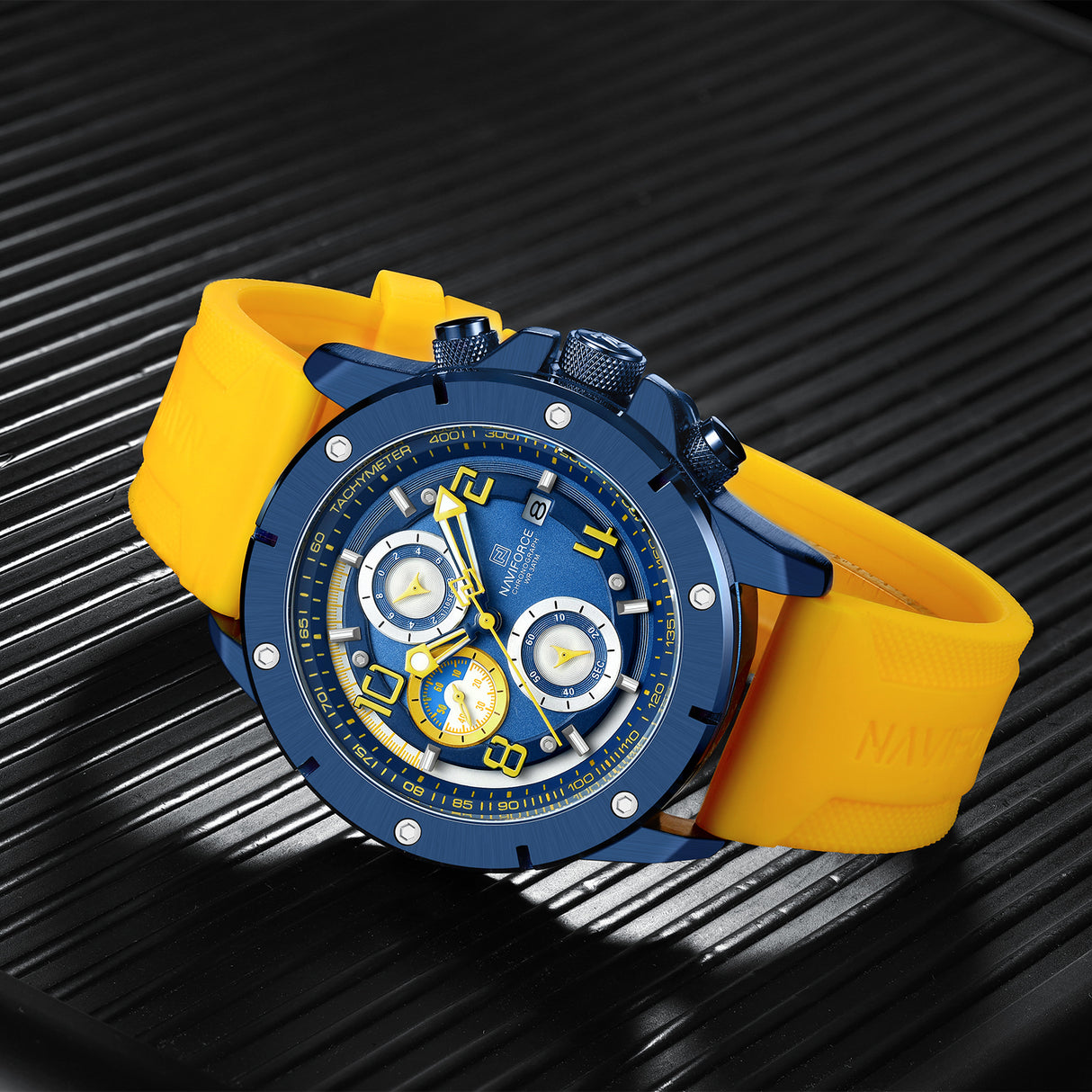 NF8034 Reloj Naviforce para caballero pulsera de caucho