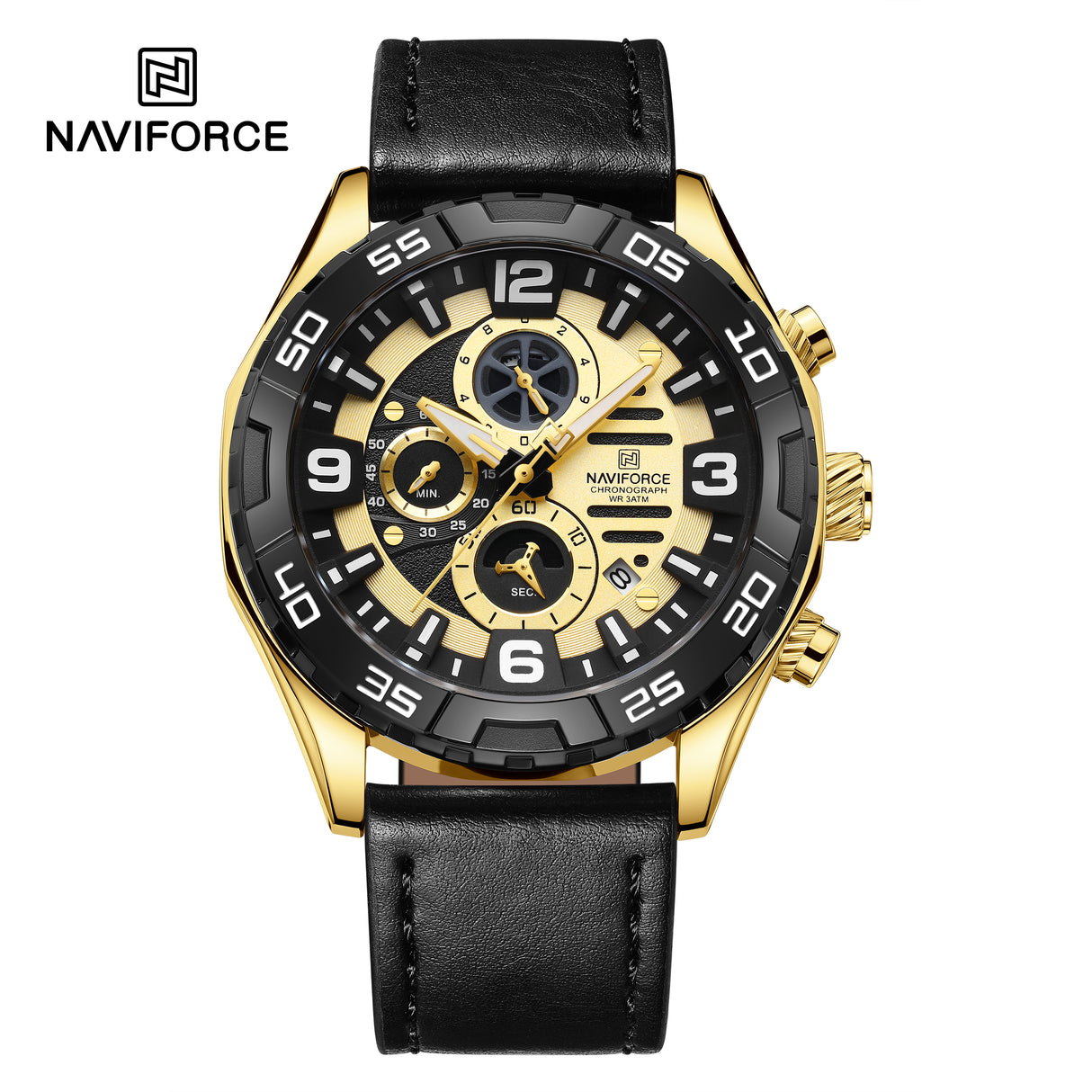 NF8043 reloj Naviforce para caballero pulsera de cuero