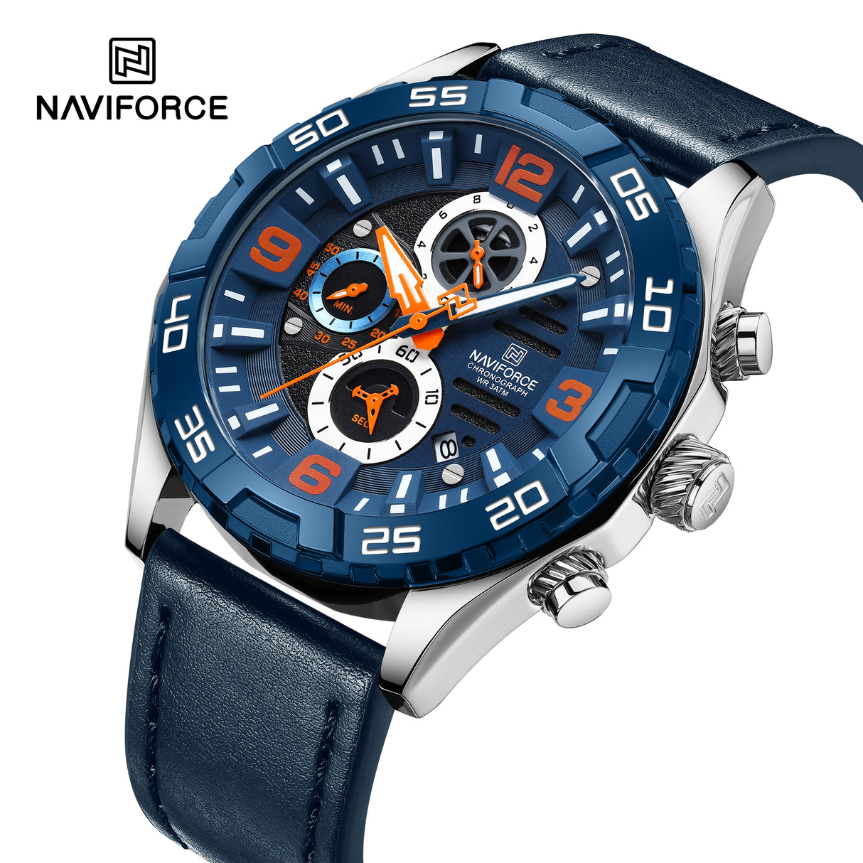 NF8043 reloj Naviforce para caballero pulsera de cuero