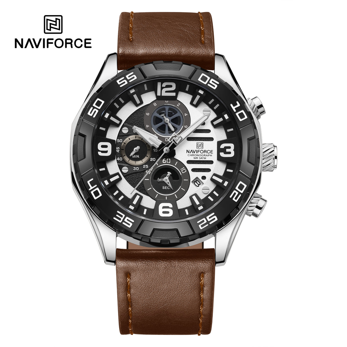 NF8043 reloj Naviforce para caballero pulsera de cuero