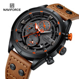 NF8045 Reloj Naviforce para hombre pulsera de cuero