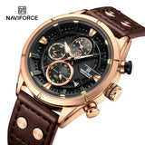 NF8045 Reloj Naviforce para hombre pulsera de cuero