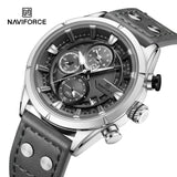 NF8045 Reloj Naviforce para hombre pulsera de cuero