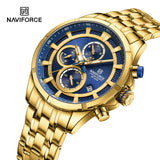 NF8046 Reloj naviforce pulsera de metal para caballero